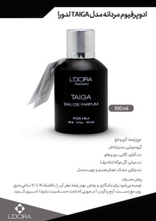 ادوپرفیوم مردانه مدل TAIGA فرگرنس 100 میلیلیتر - مدل لدورا